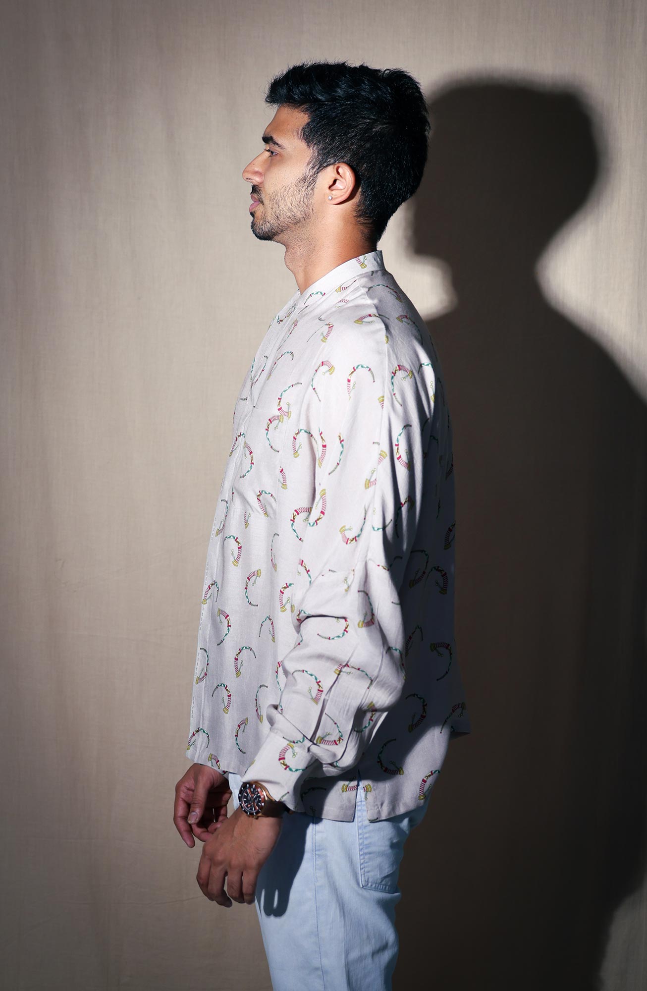 folding placket shirt