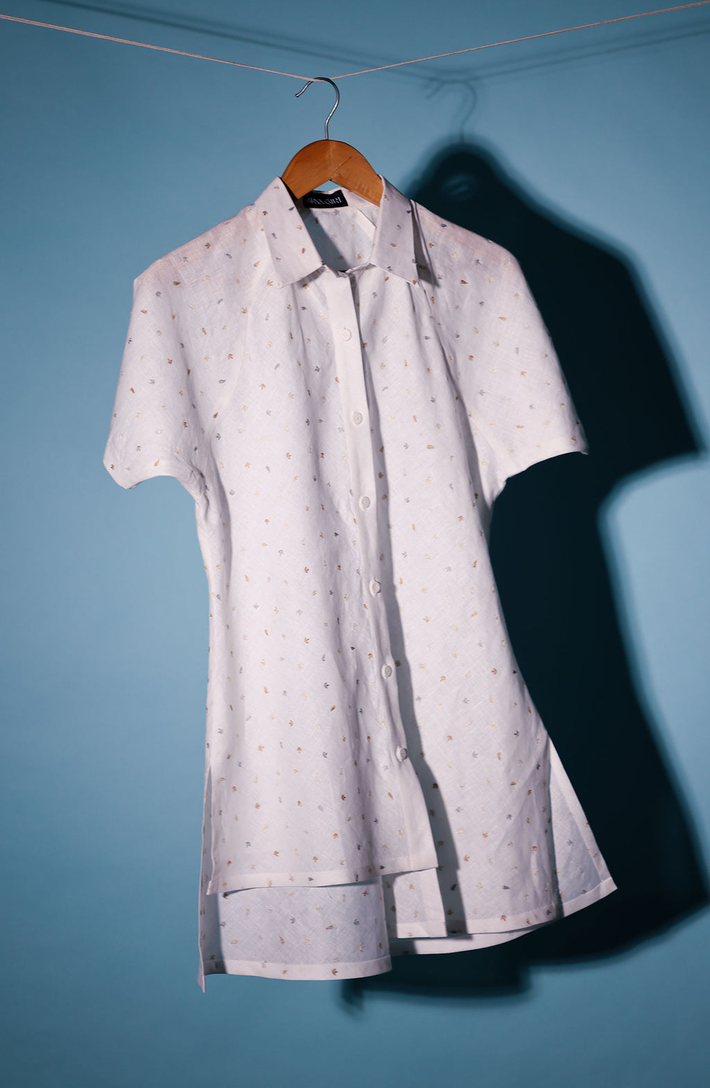 organic cotton benaras raglan shirt