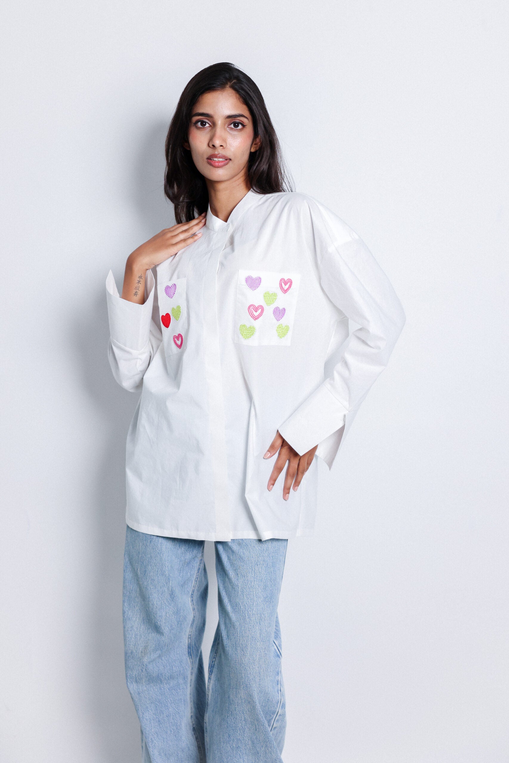 floating hearts shirt