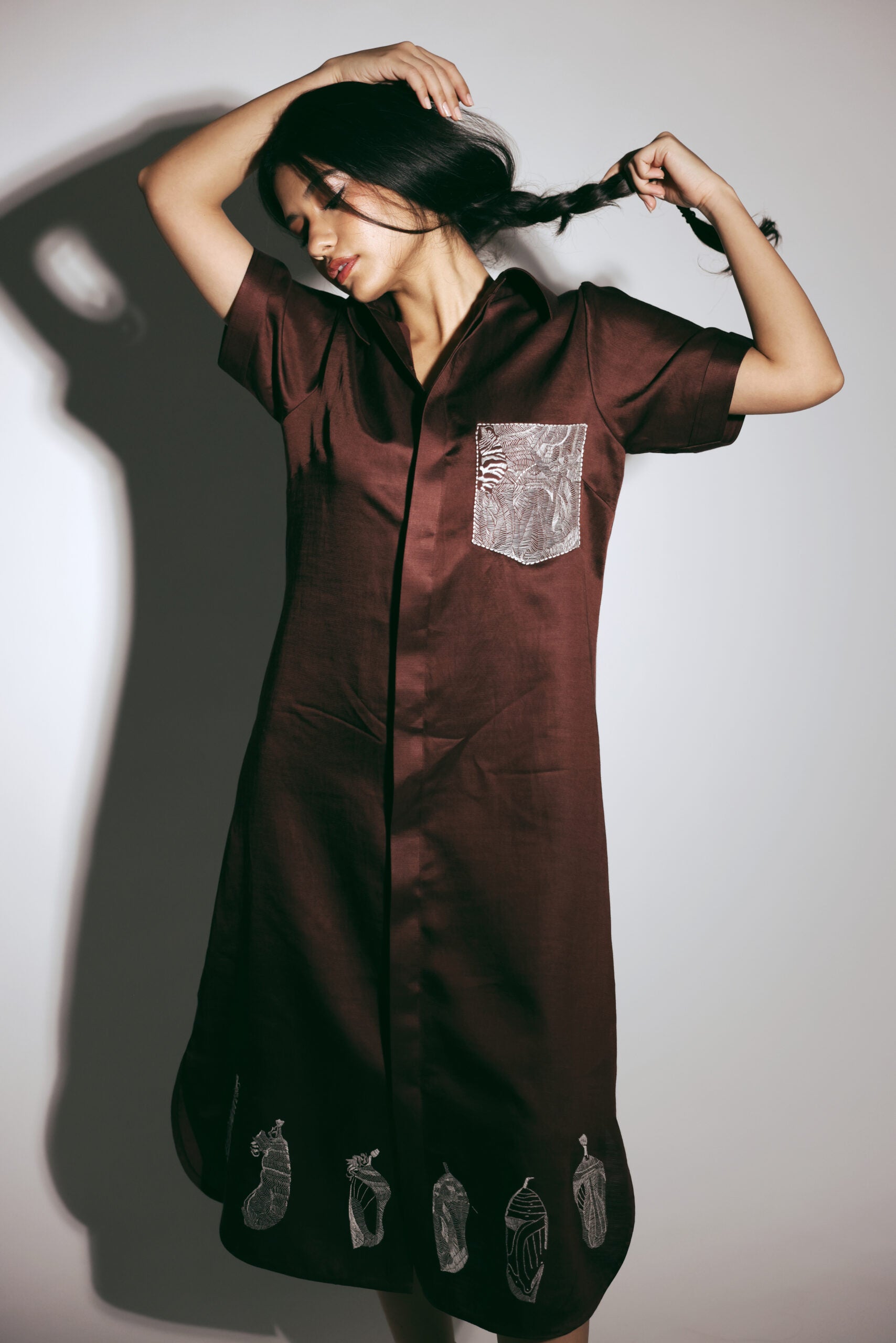 funny figure shirtdress