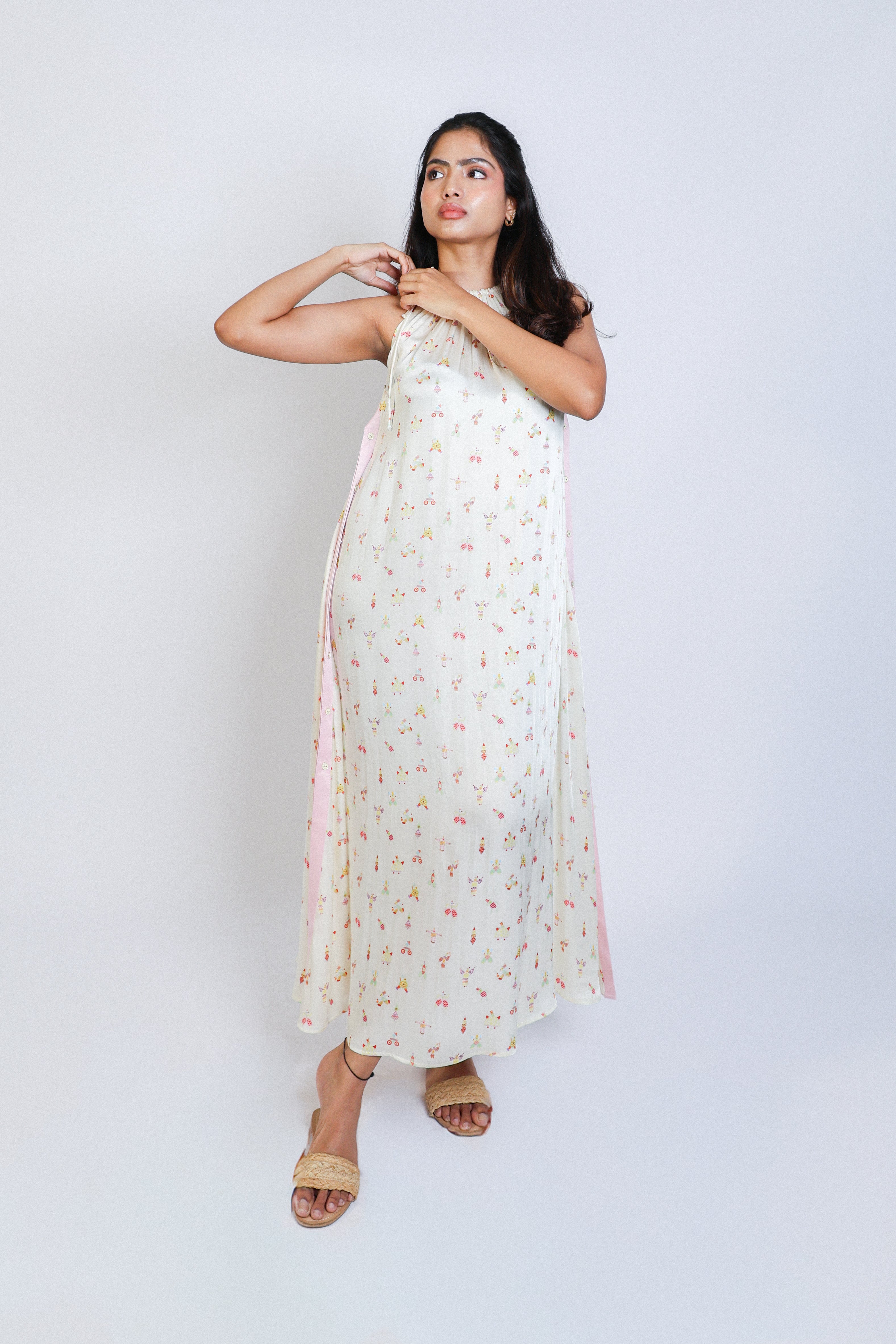 placketed trail dress