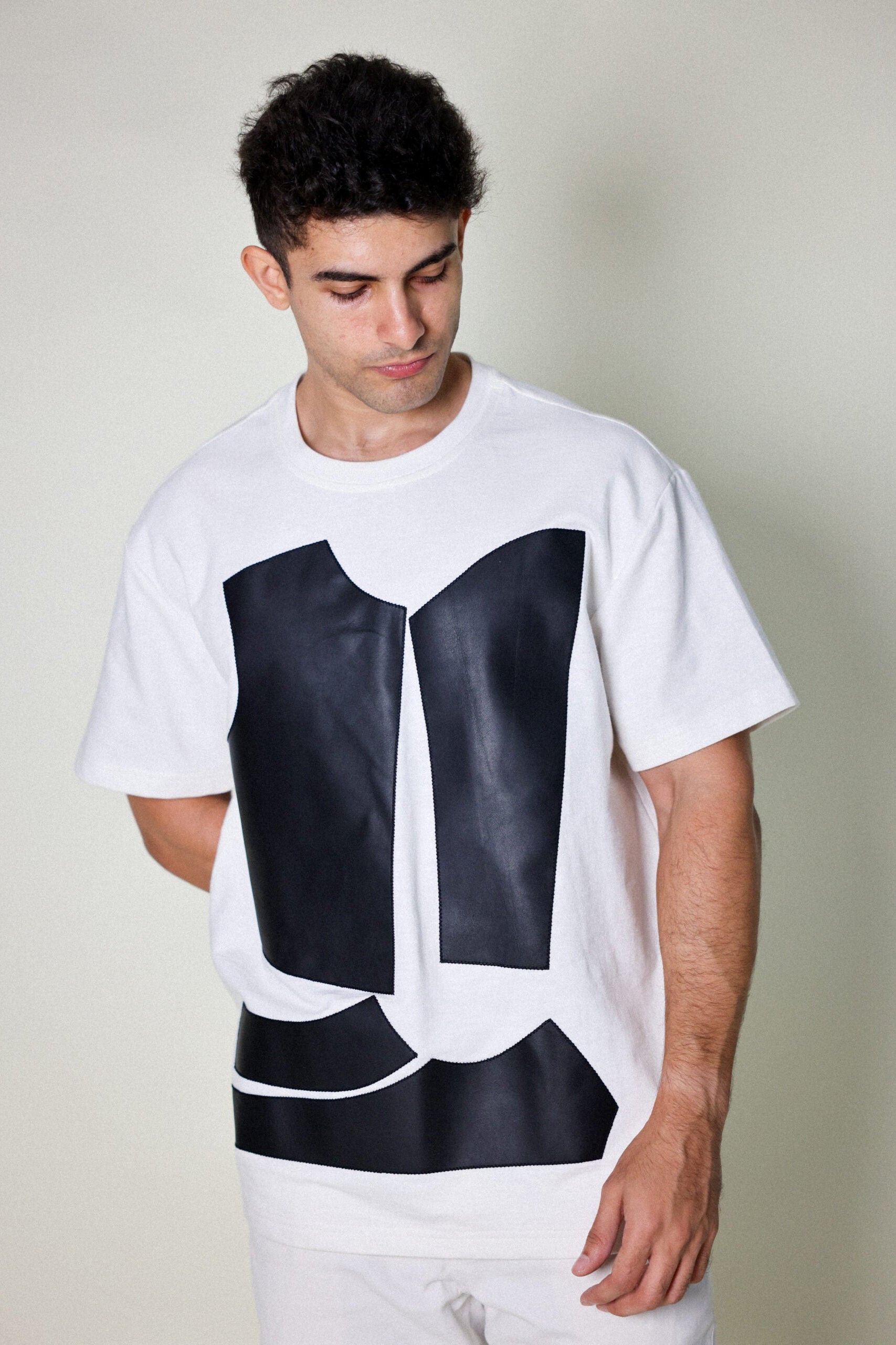 leather pattern tee