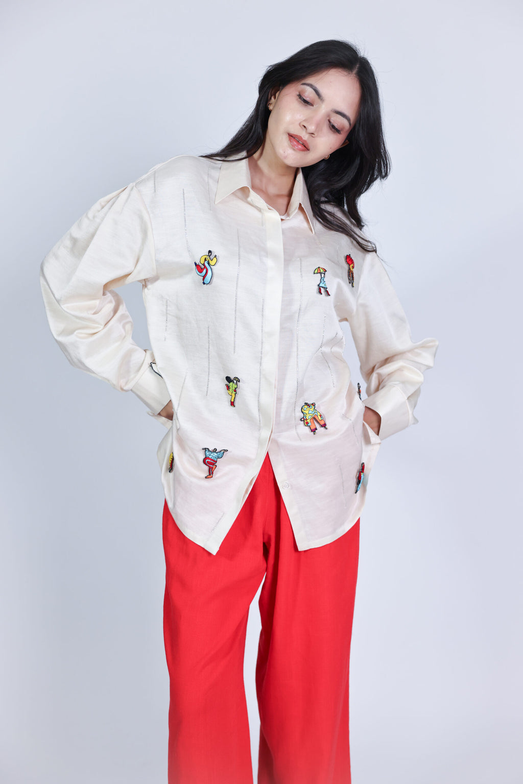 floating stamps shirt