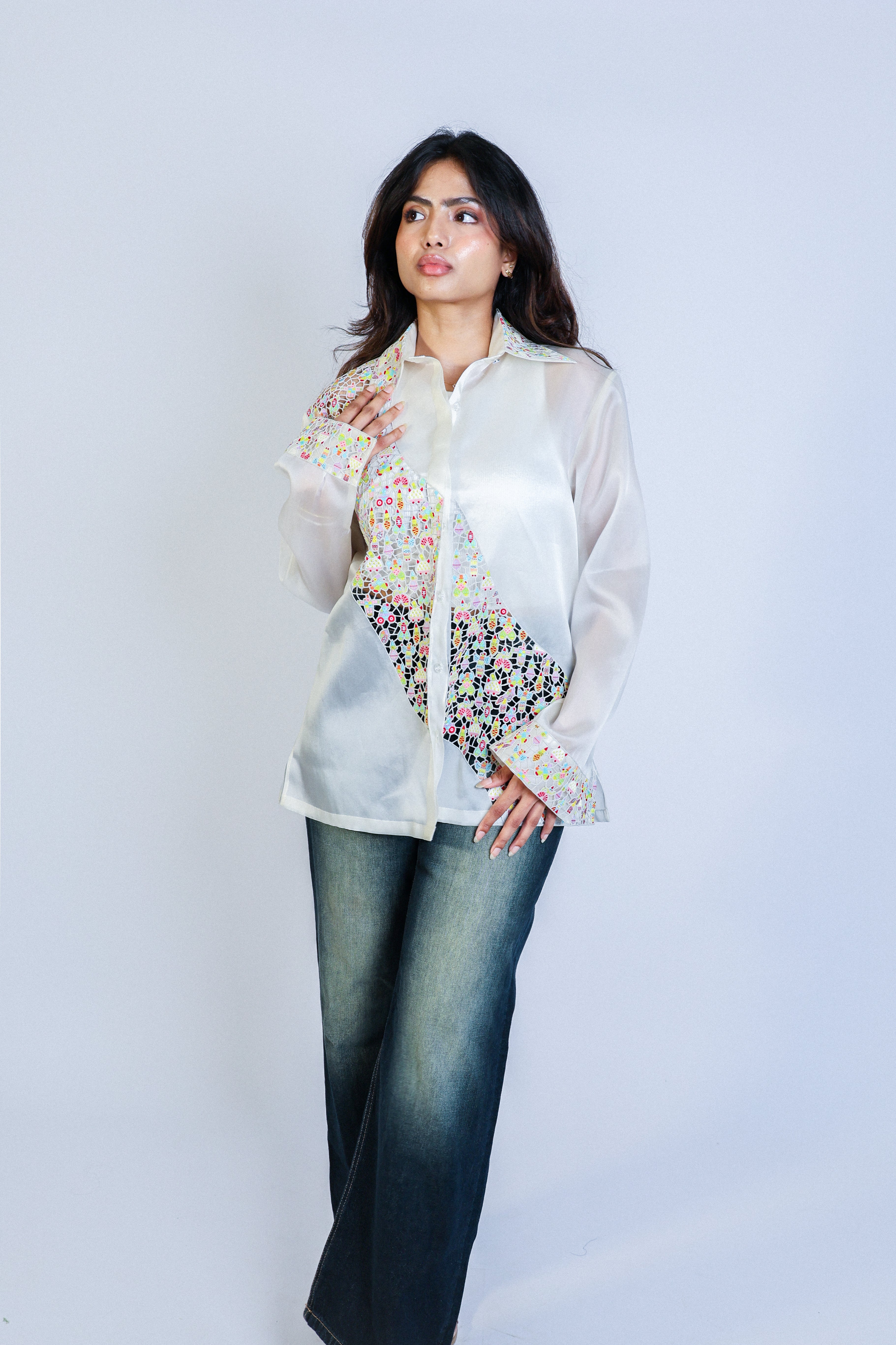 floating cutwork shirt