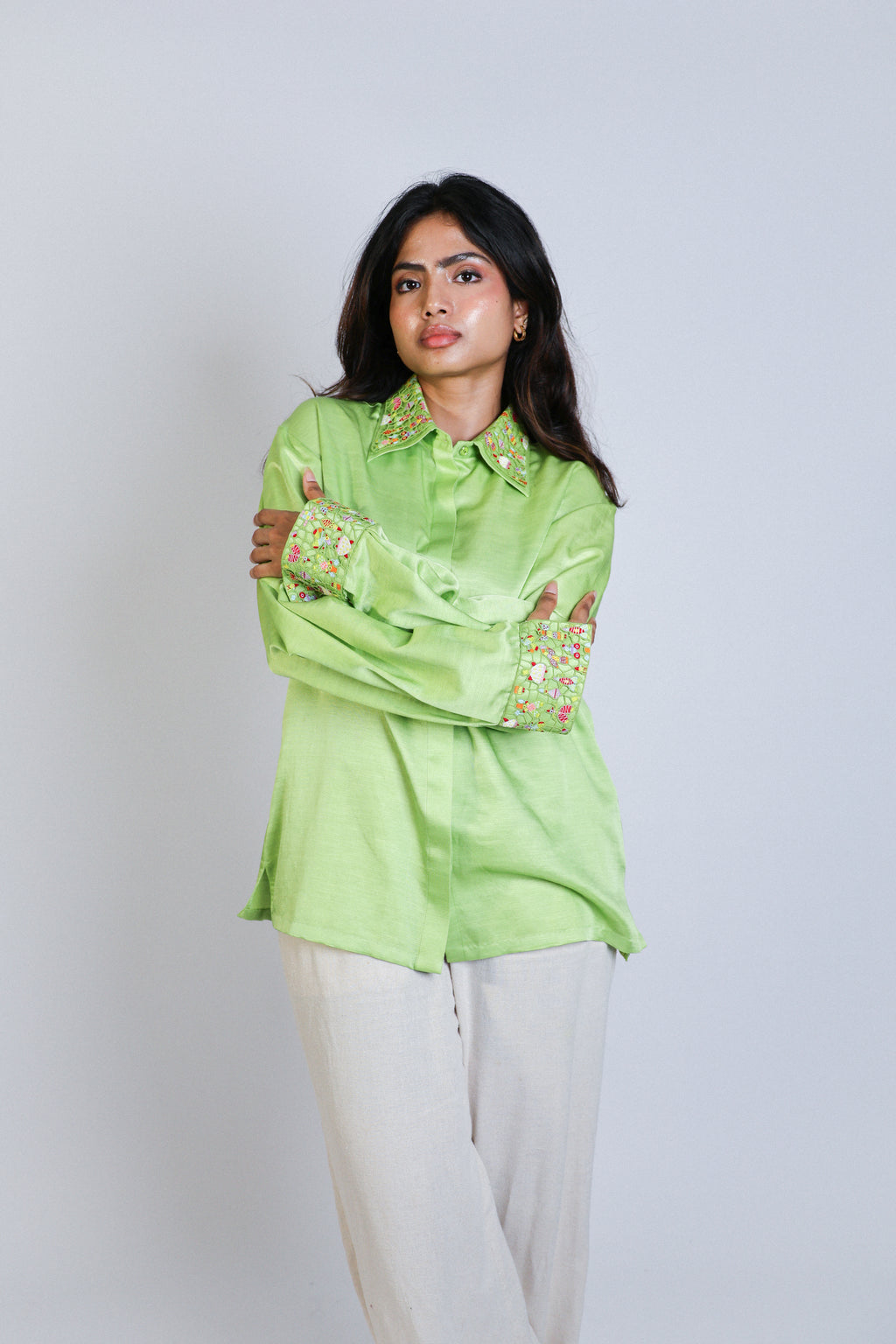 cutwork on top shirt