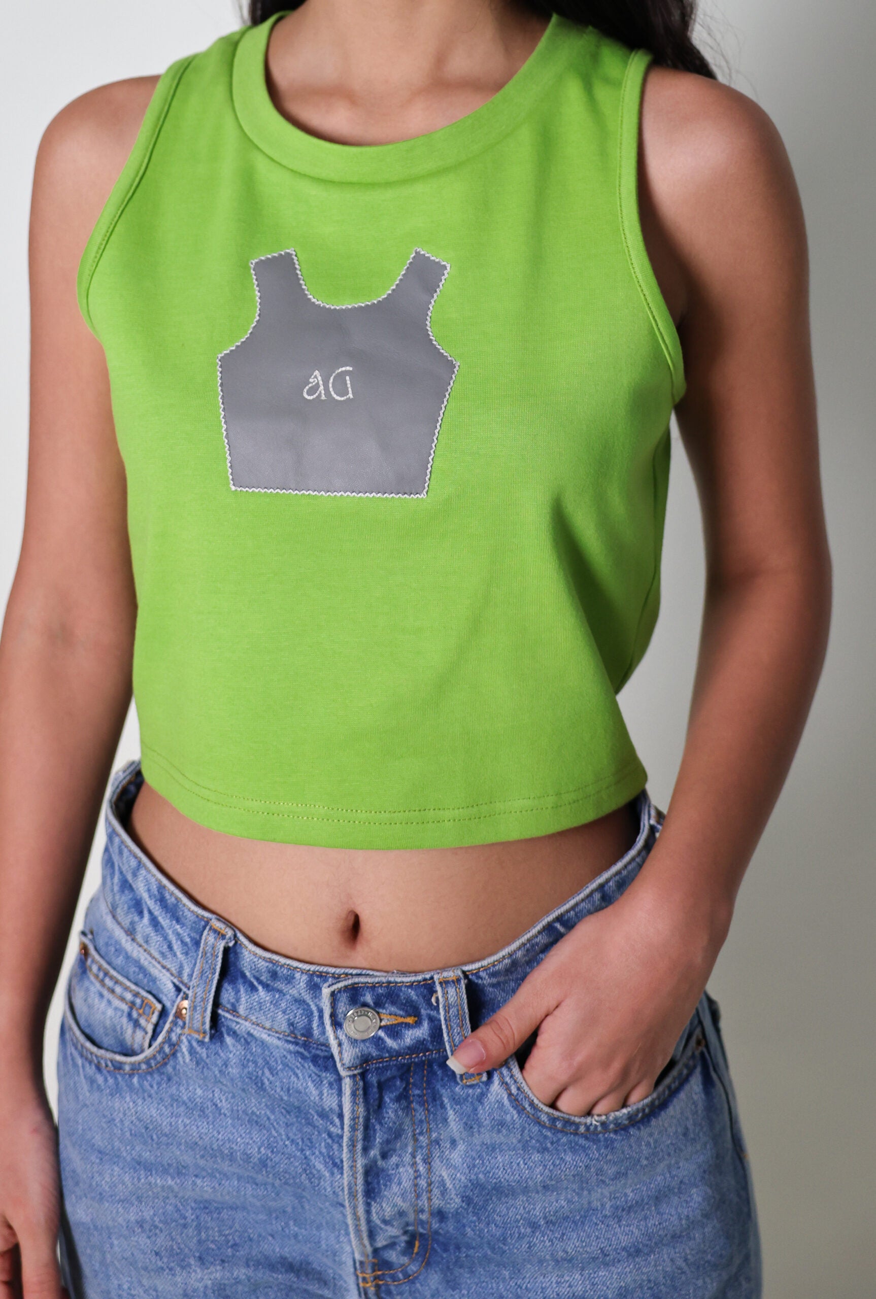 leather pattern tank