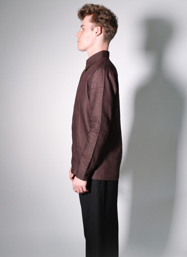 latched vertical line shirt