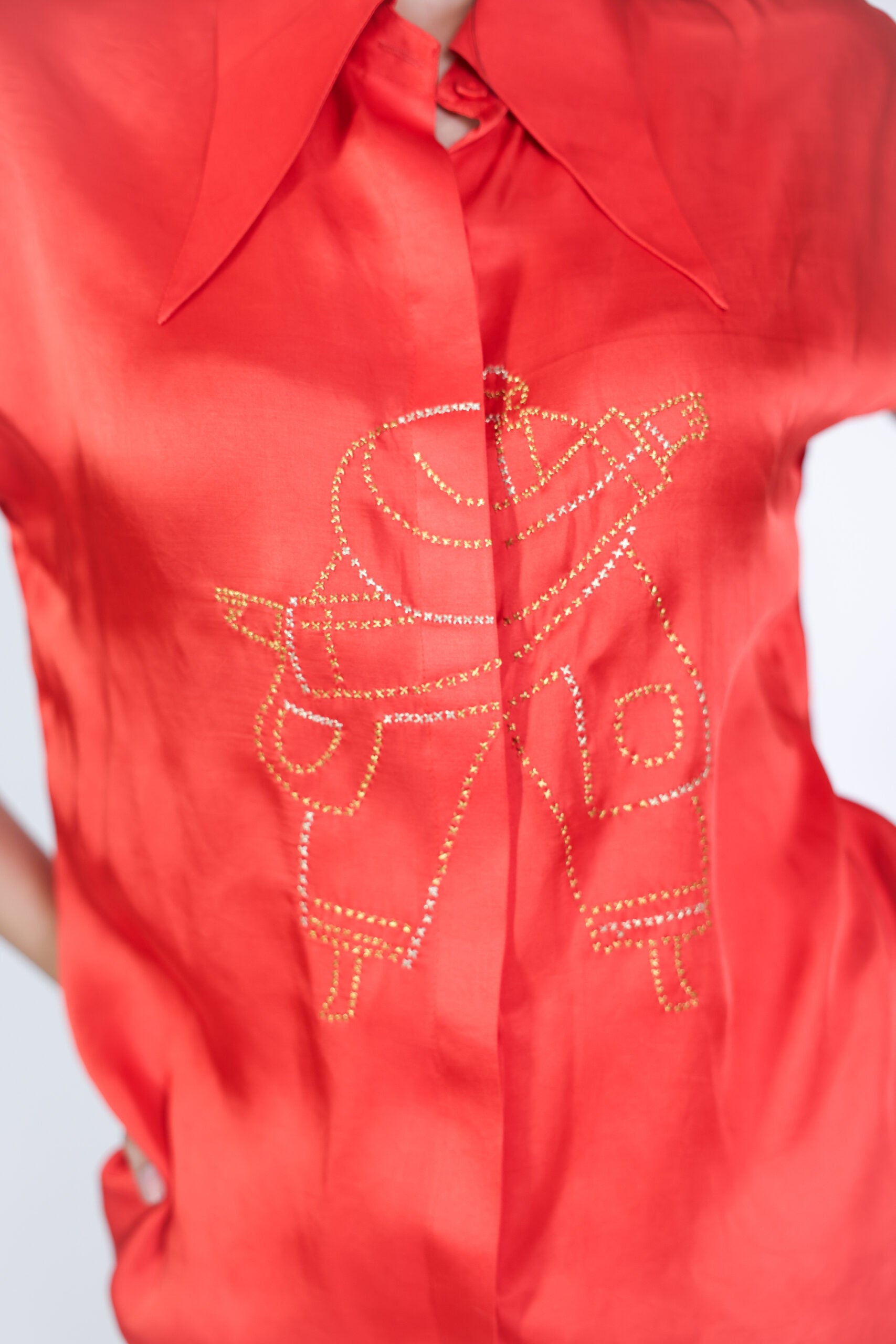 X marks the spot blouse