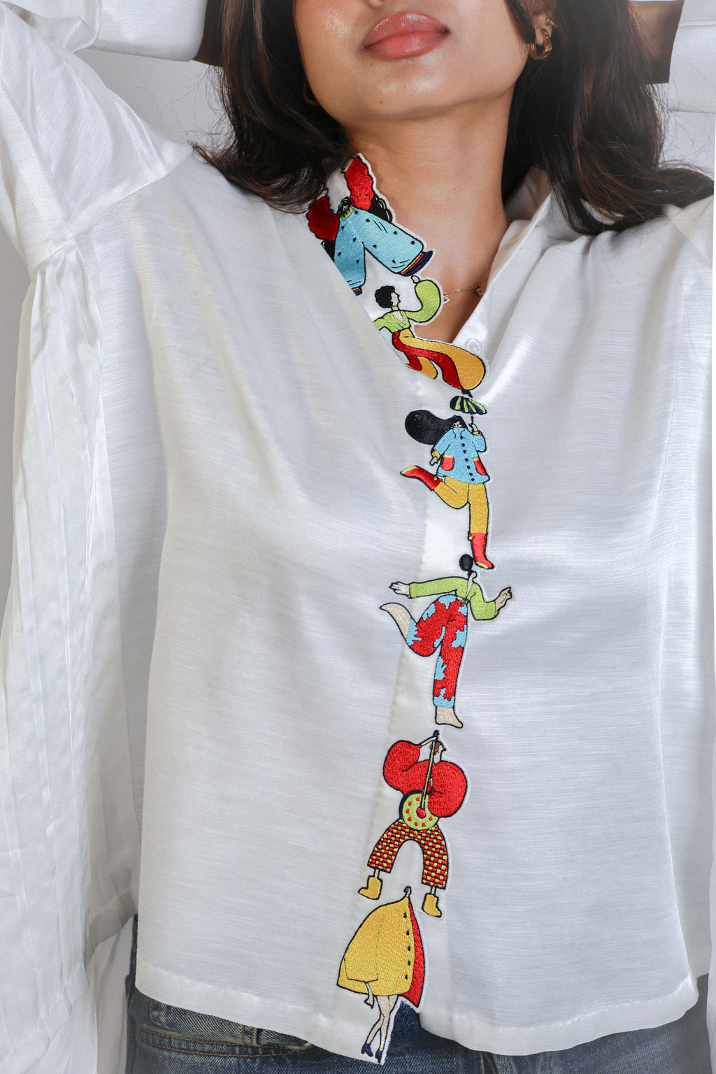 stamped placket shirt