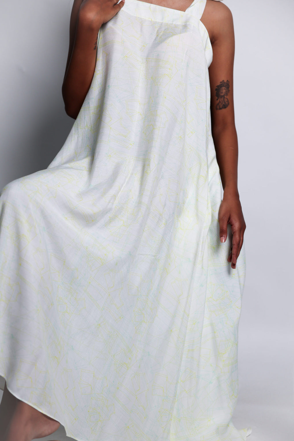 patterned trail dress