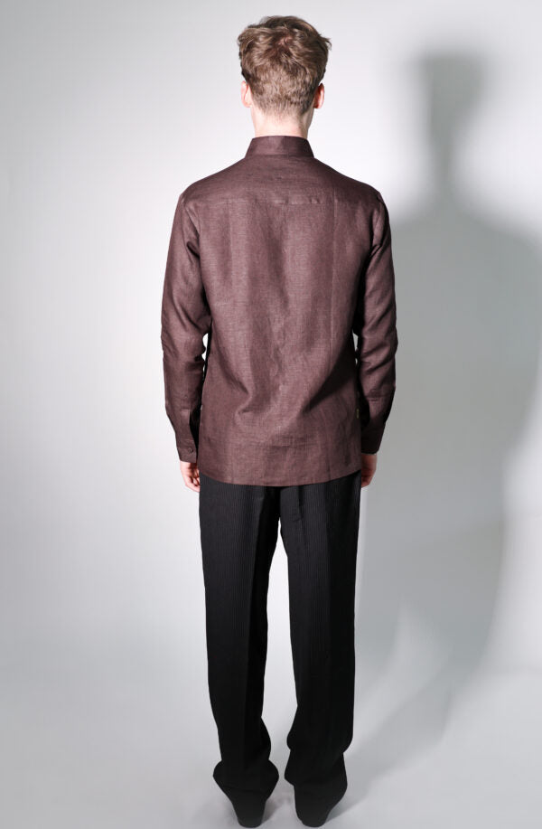 latched vertical line shirt