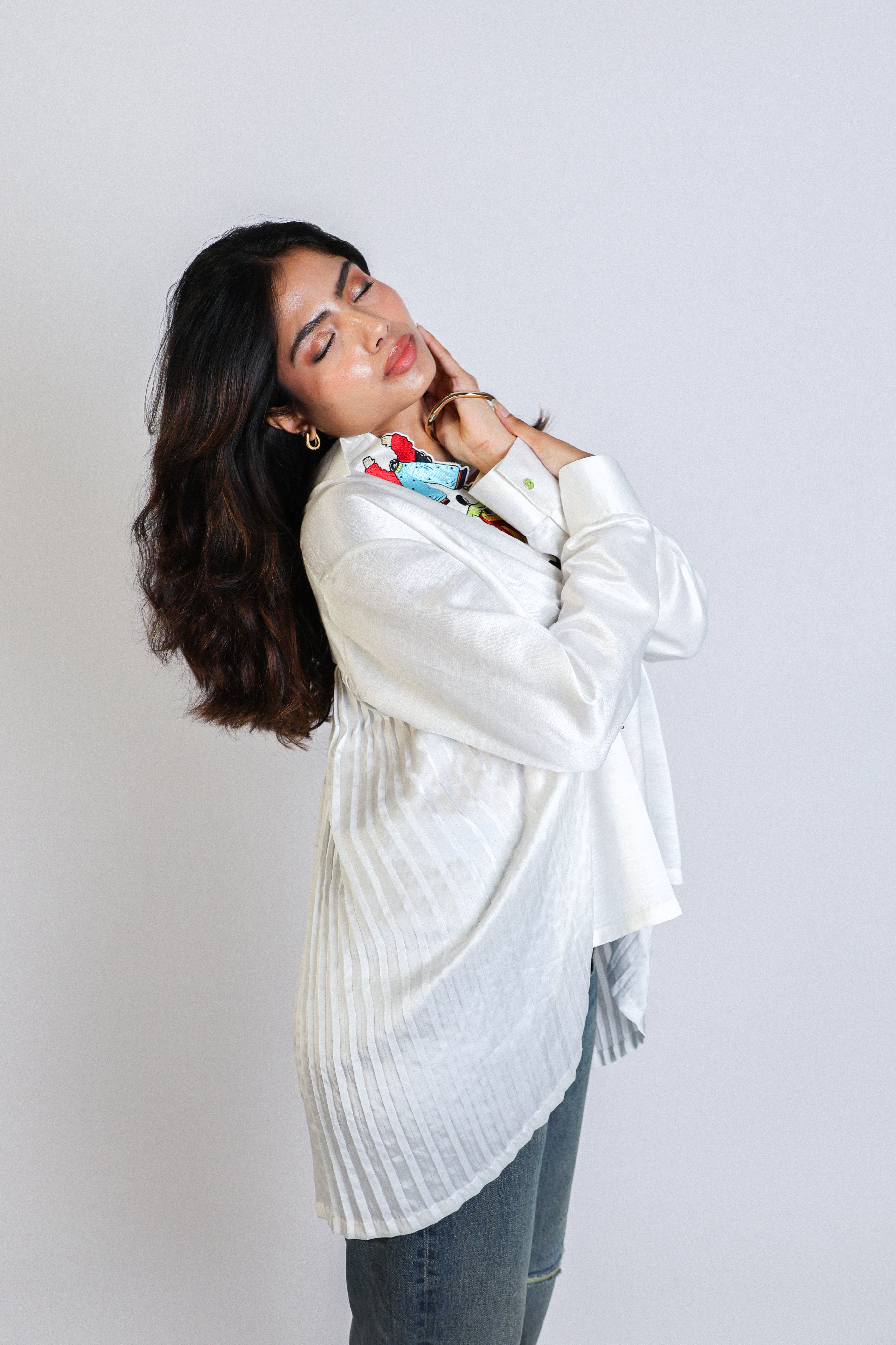 stamped placket shirt