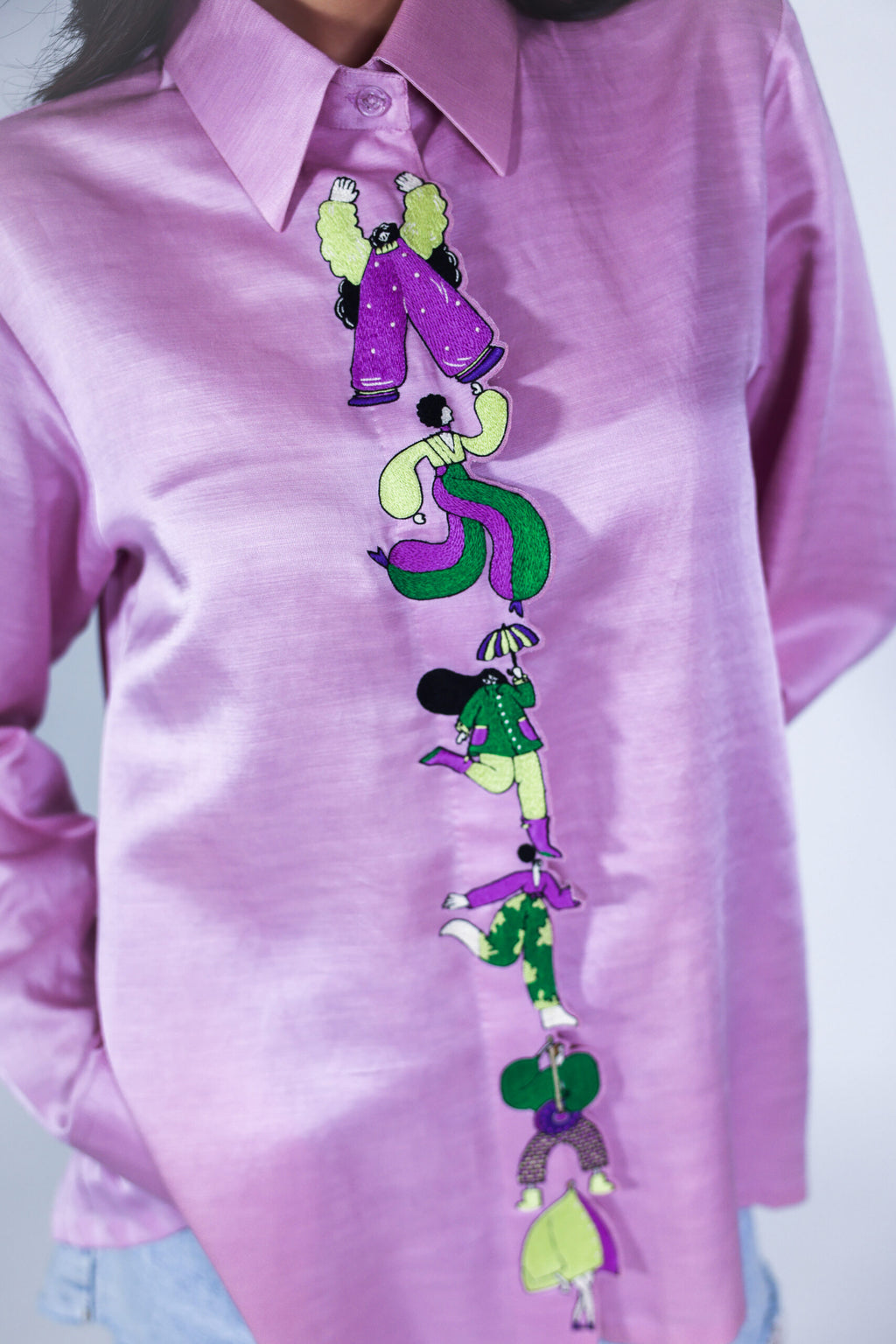 stamped placket shirt