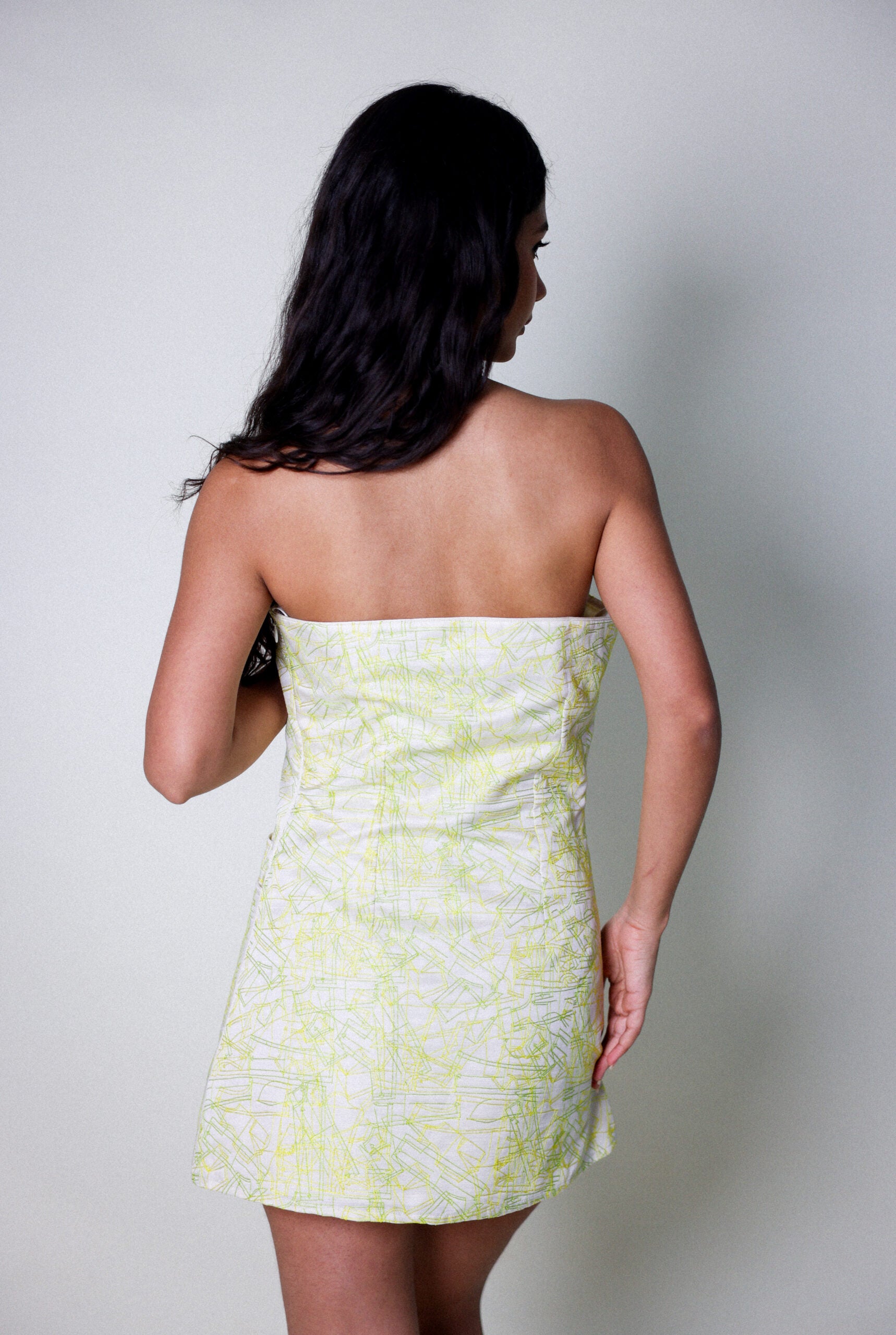 pattern bodycon dress