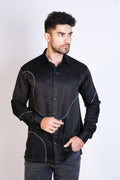 curved text shirt