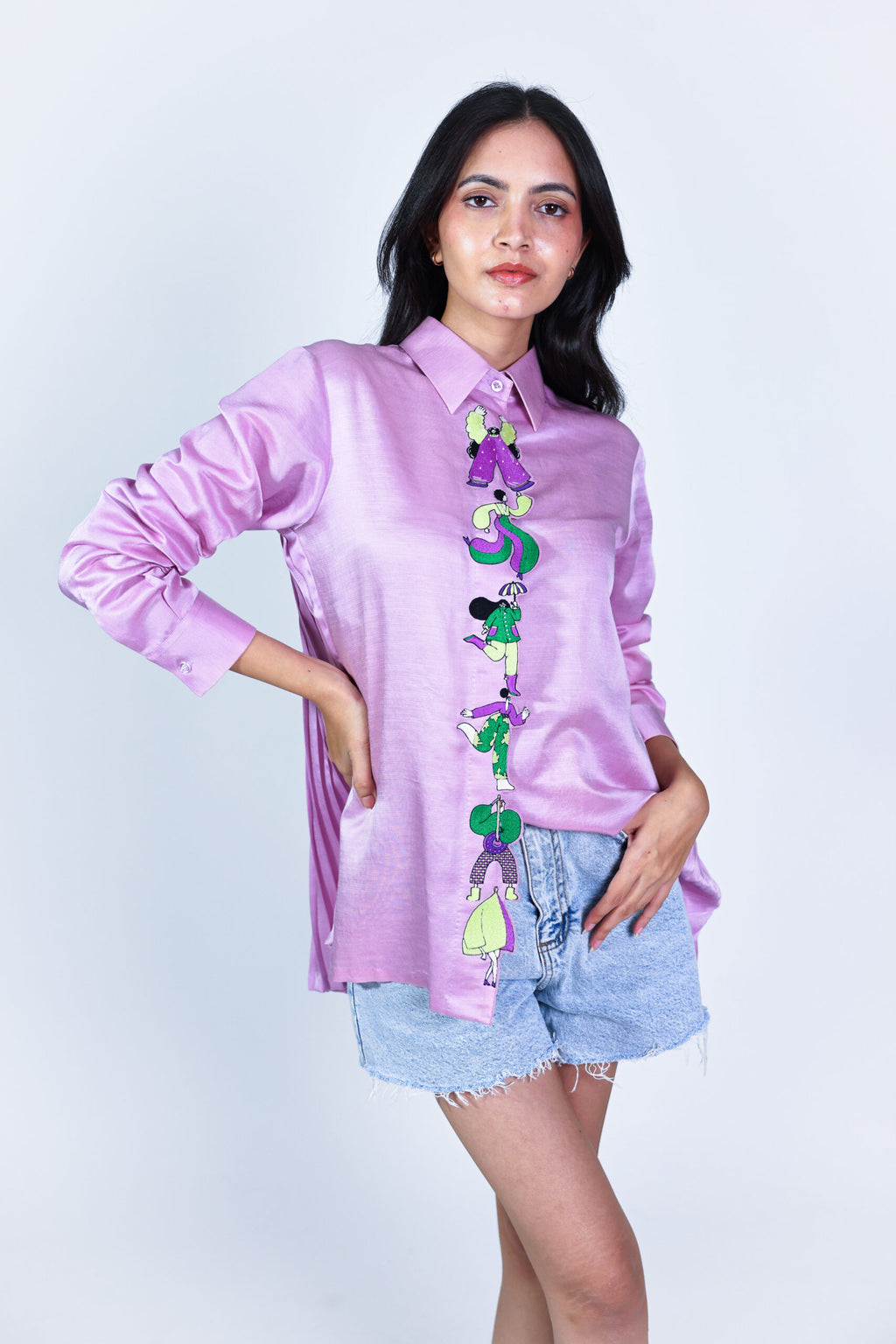 stamped placket shirt