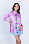 stamped placket shirt