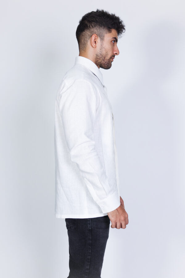 suede latched shirt