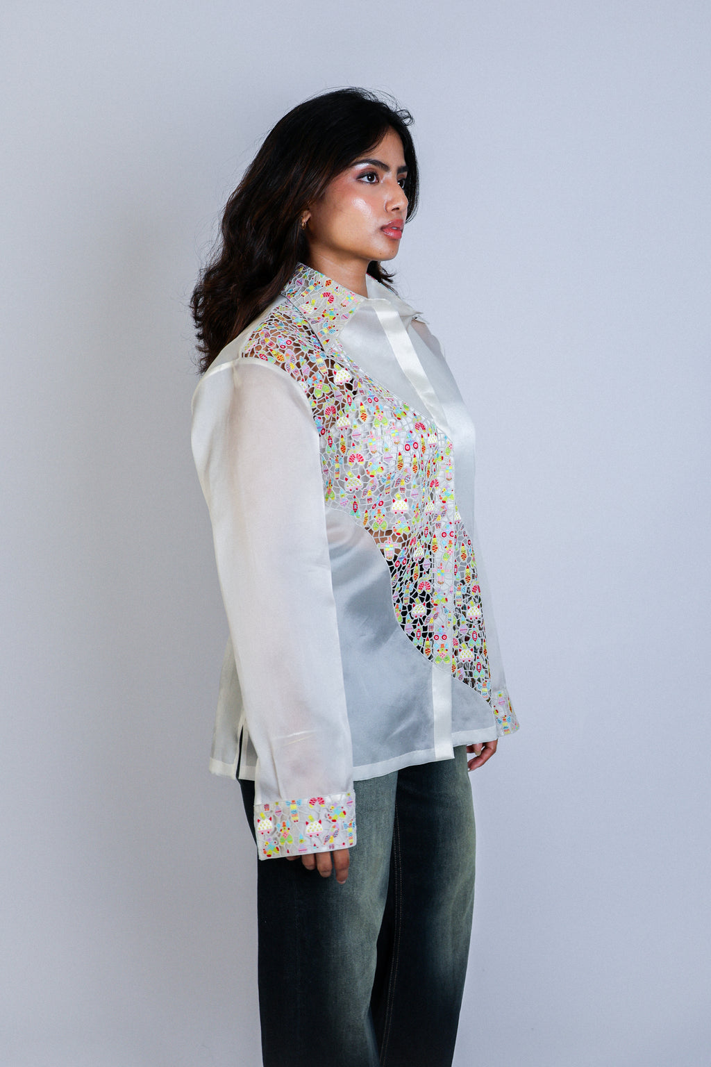 floating cutwork shirt