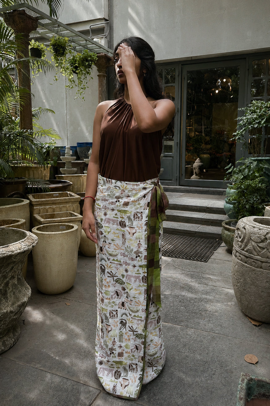 coloring book wrap skirt