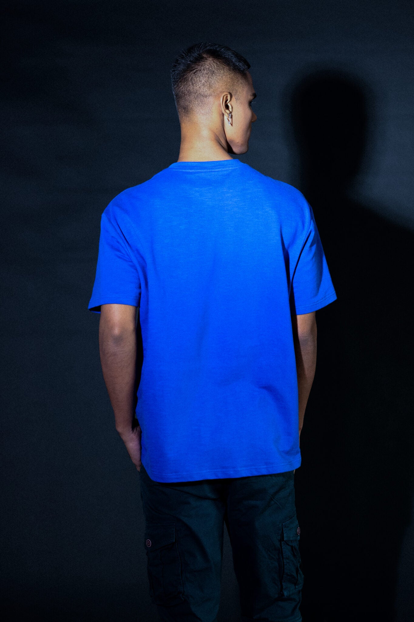 actuality motif on blue