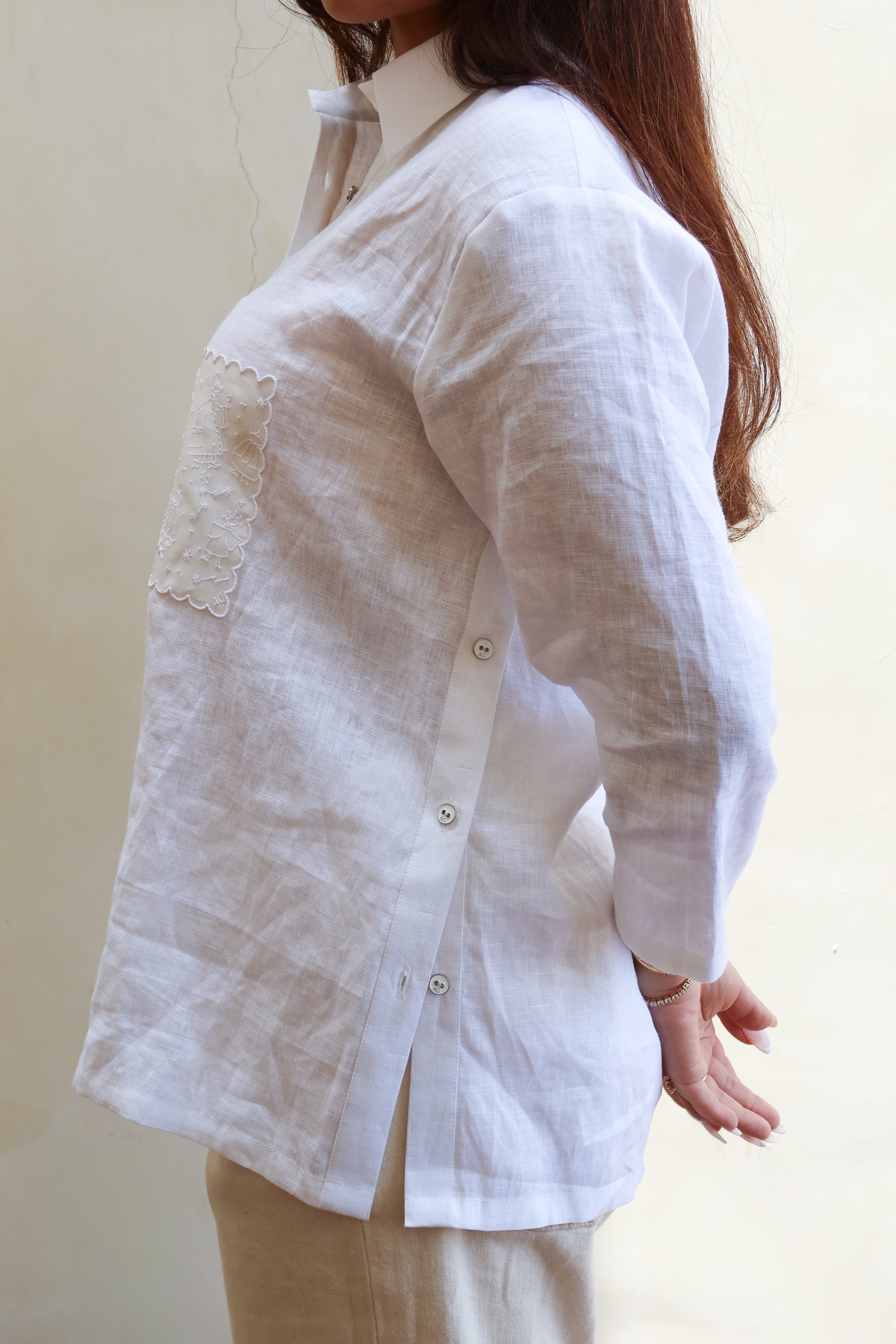 constellation block pop over shirt