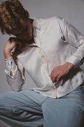 organic hatch placket shirt