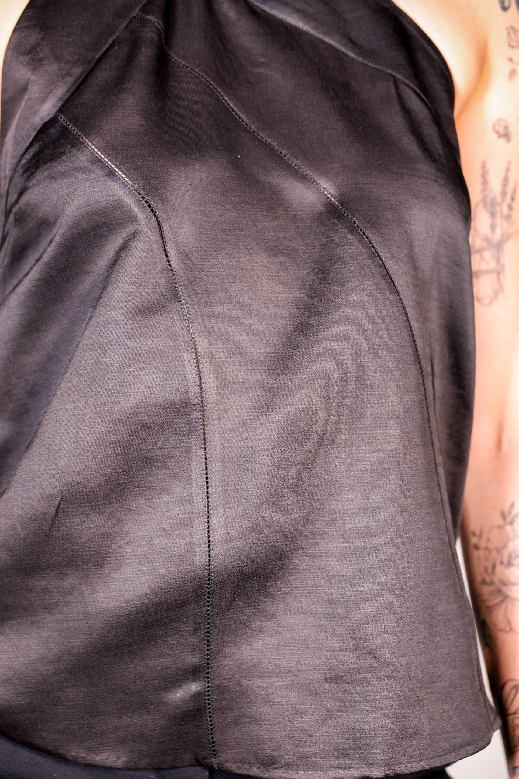 lengthened halter top