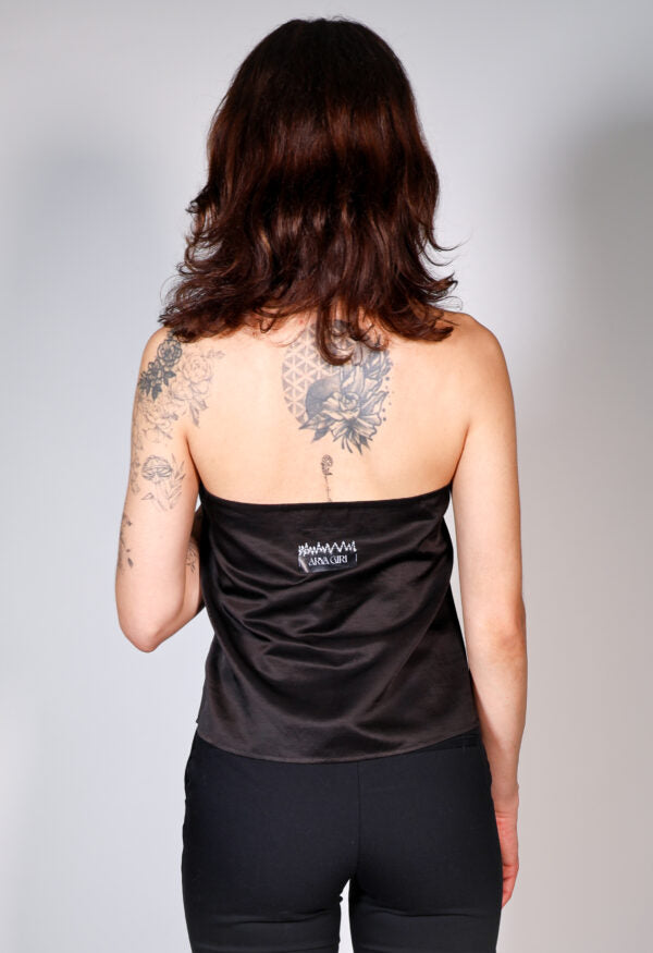 lengthened halter top