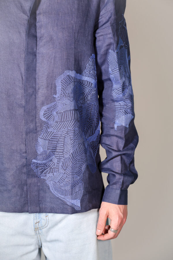 detachable collar FF shirt