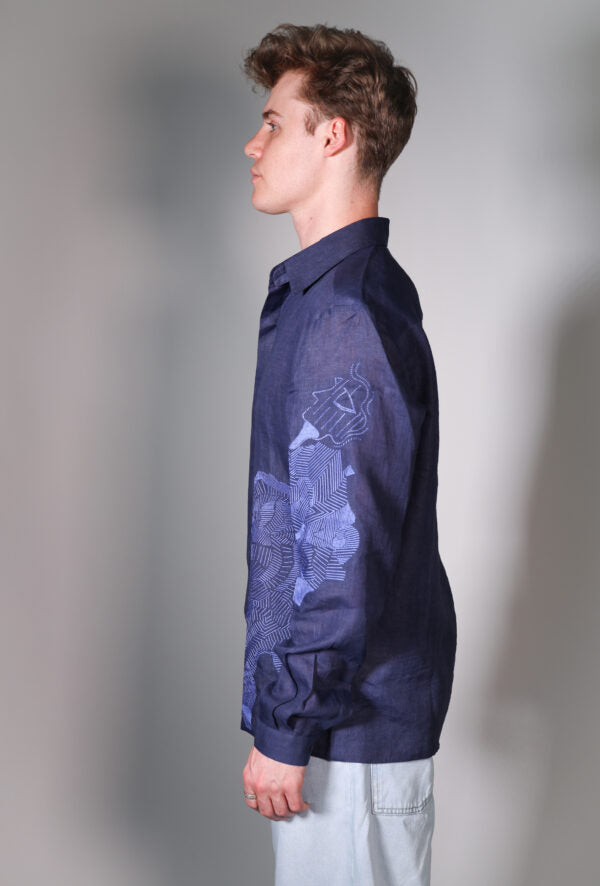 detachable collar FF shirt