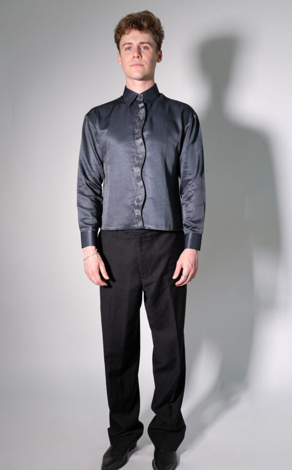 organic hatch placket shirt