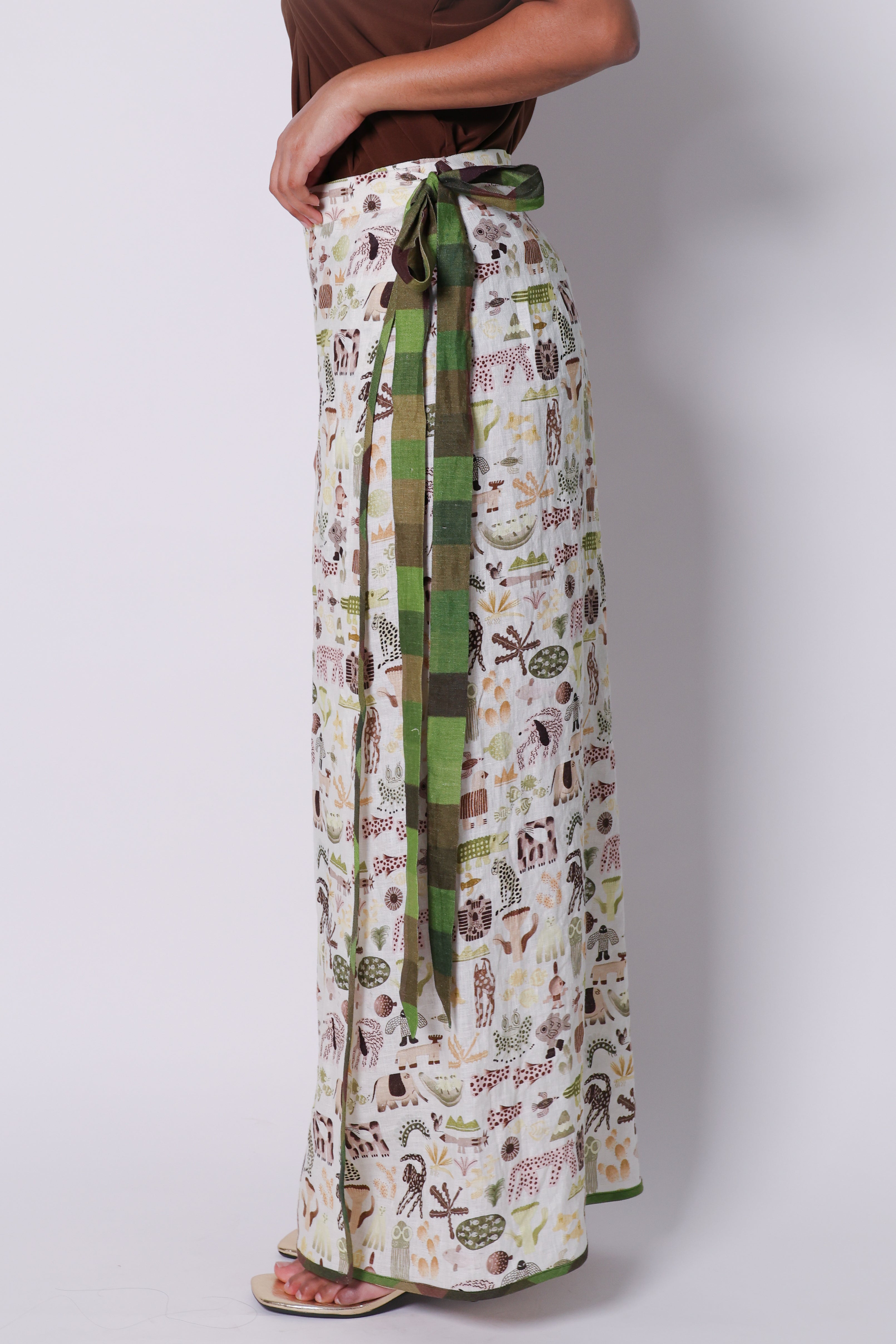 coloring book wrap skirt