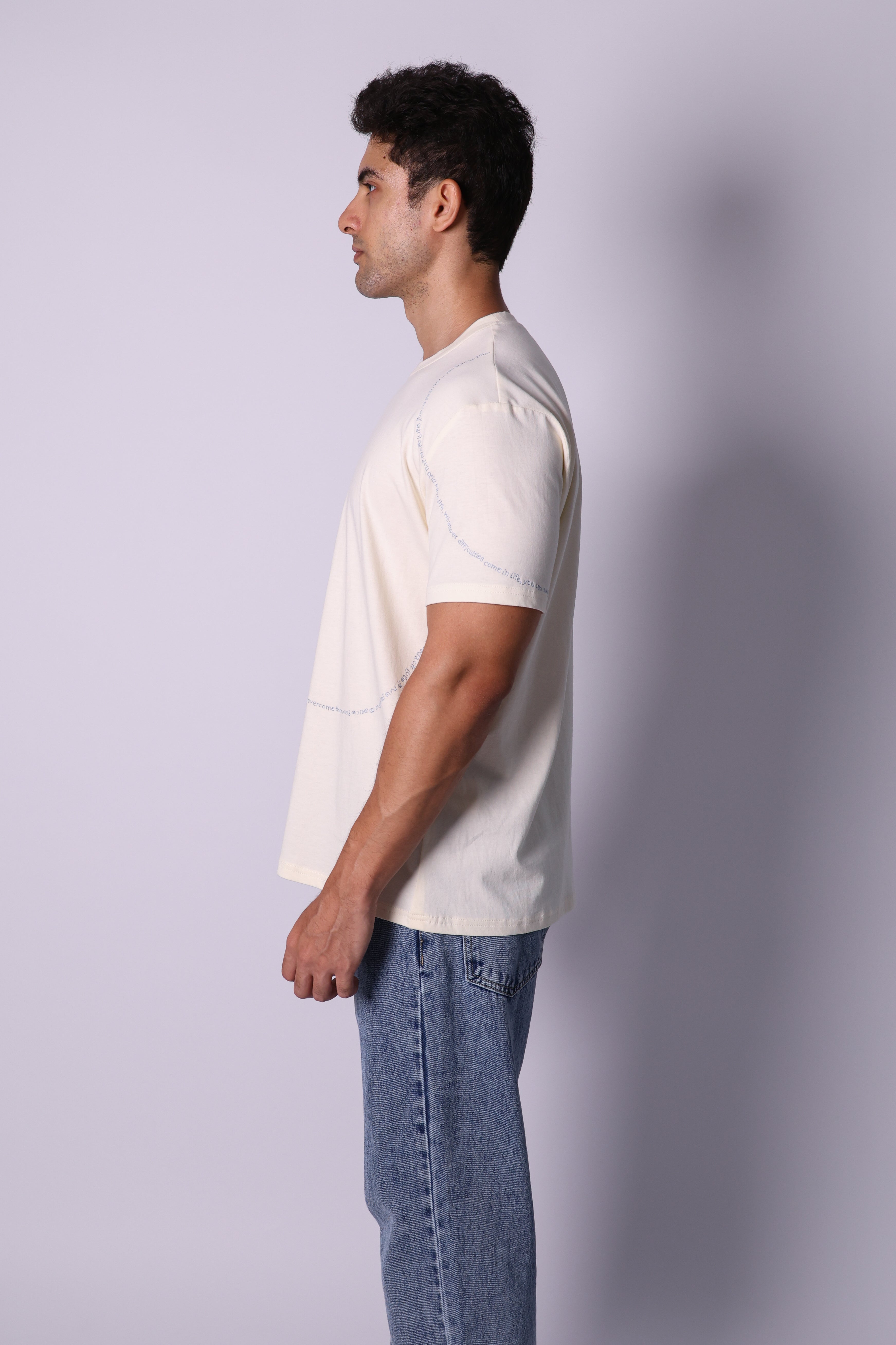 curved text tee