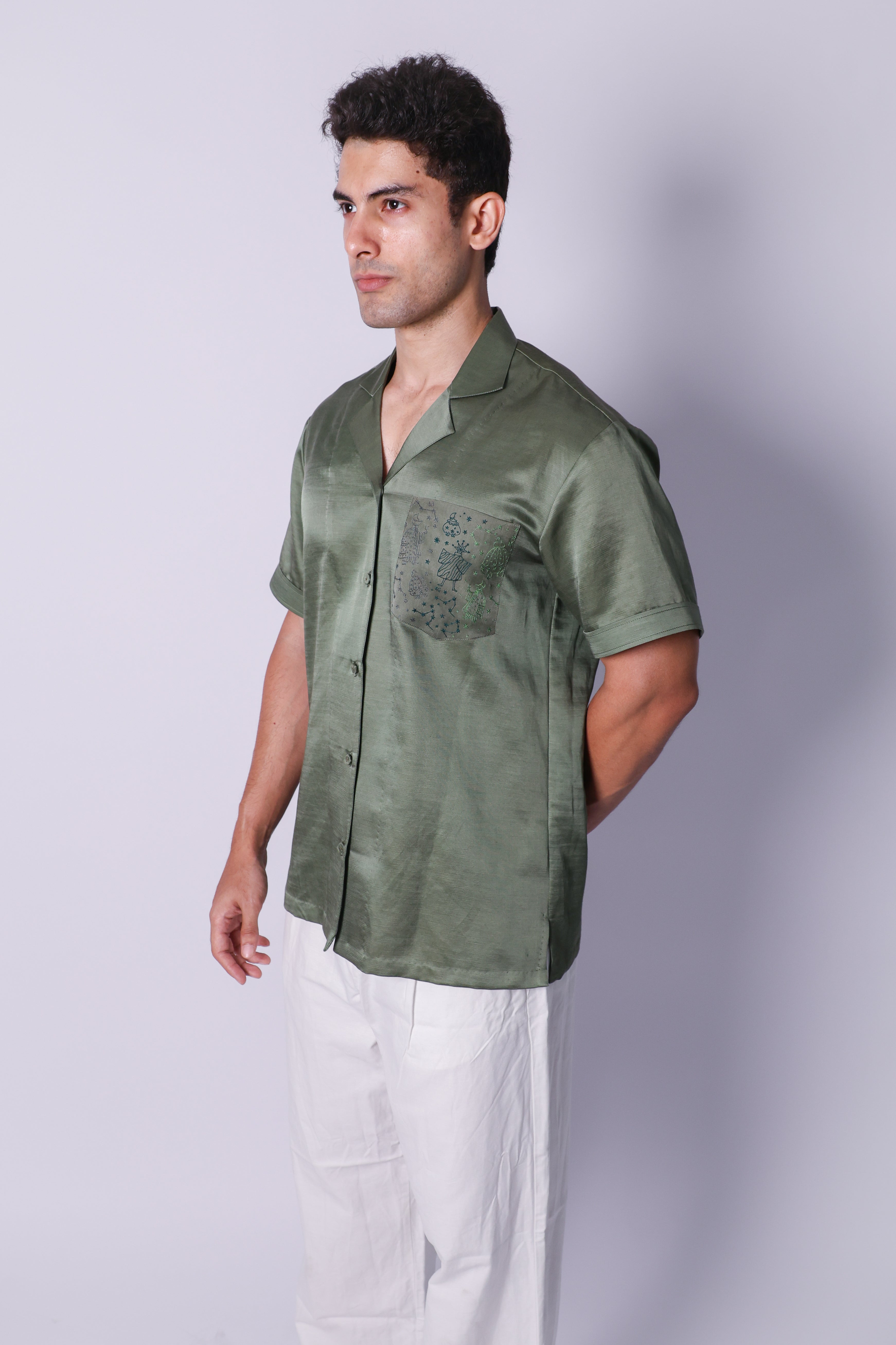 olive constellation pocket bowler