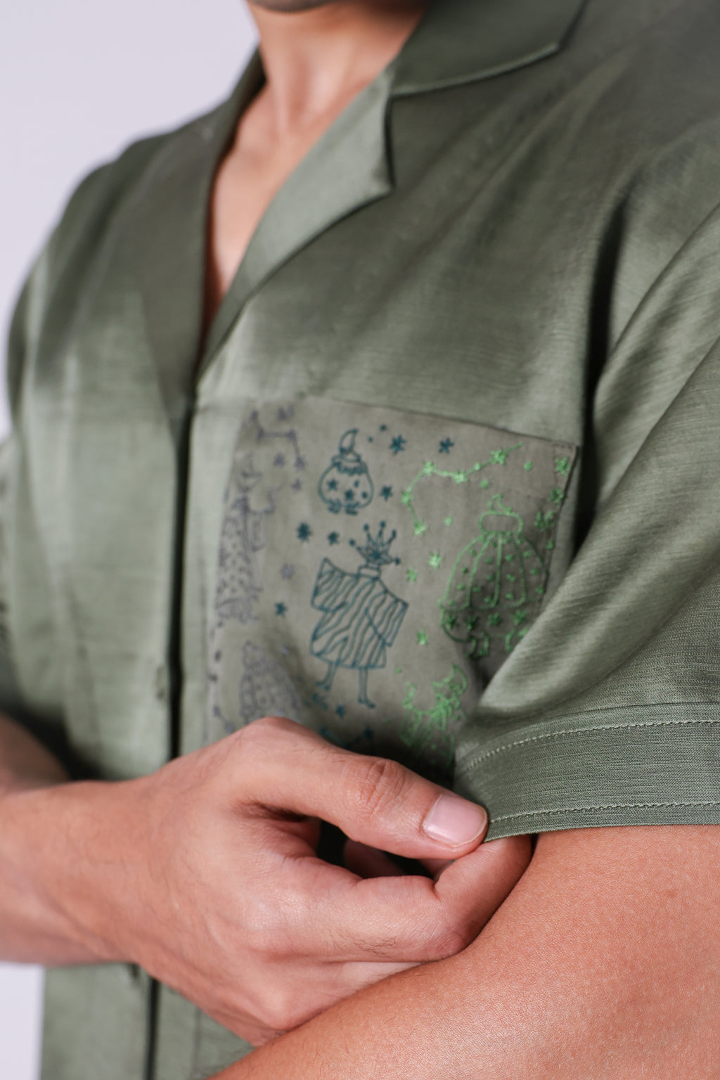 olive constellation pocket bowler