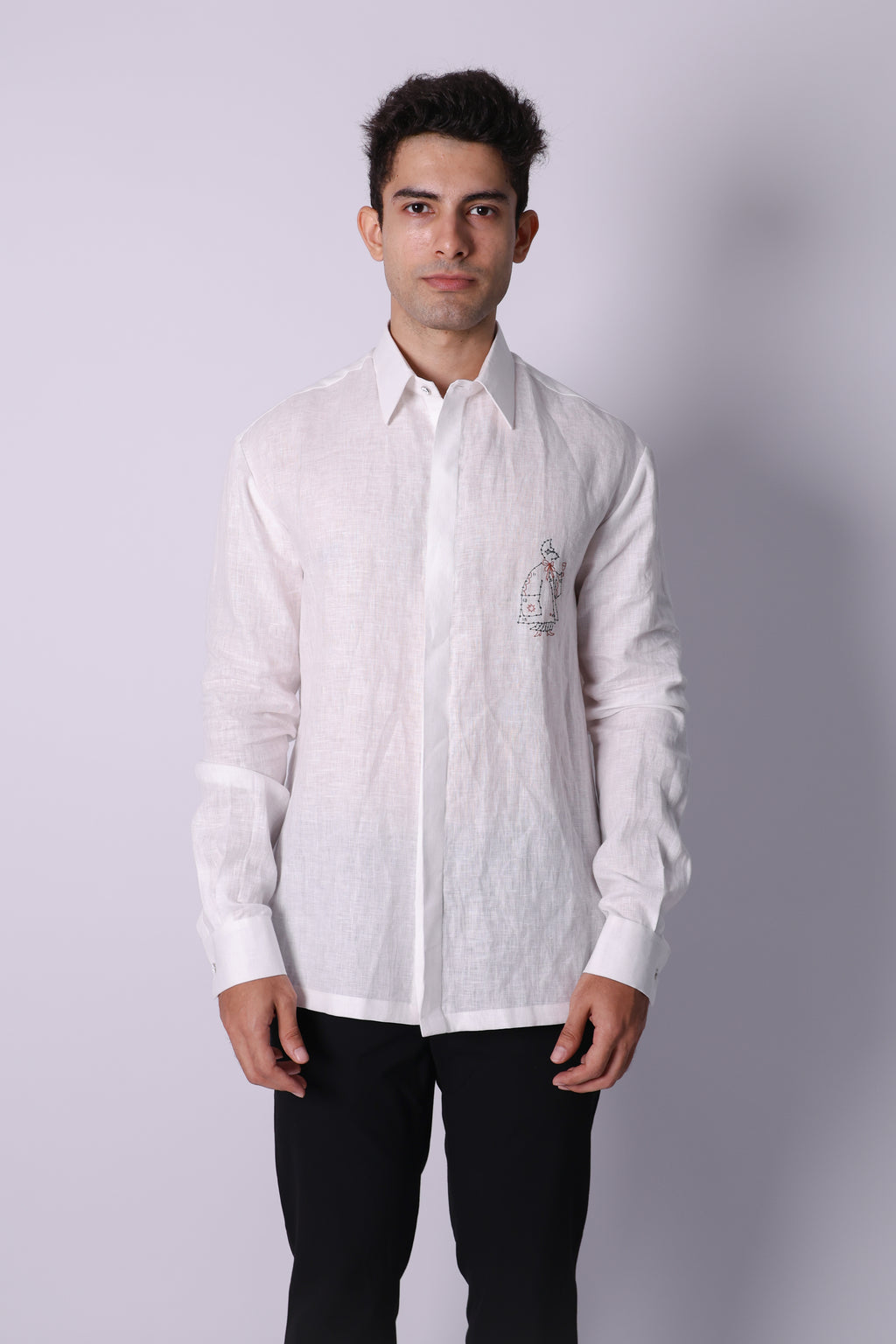 connect the dots logo shirt