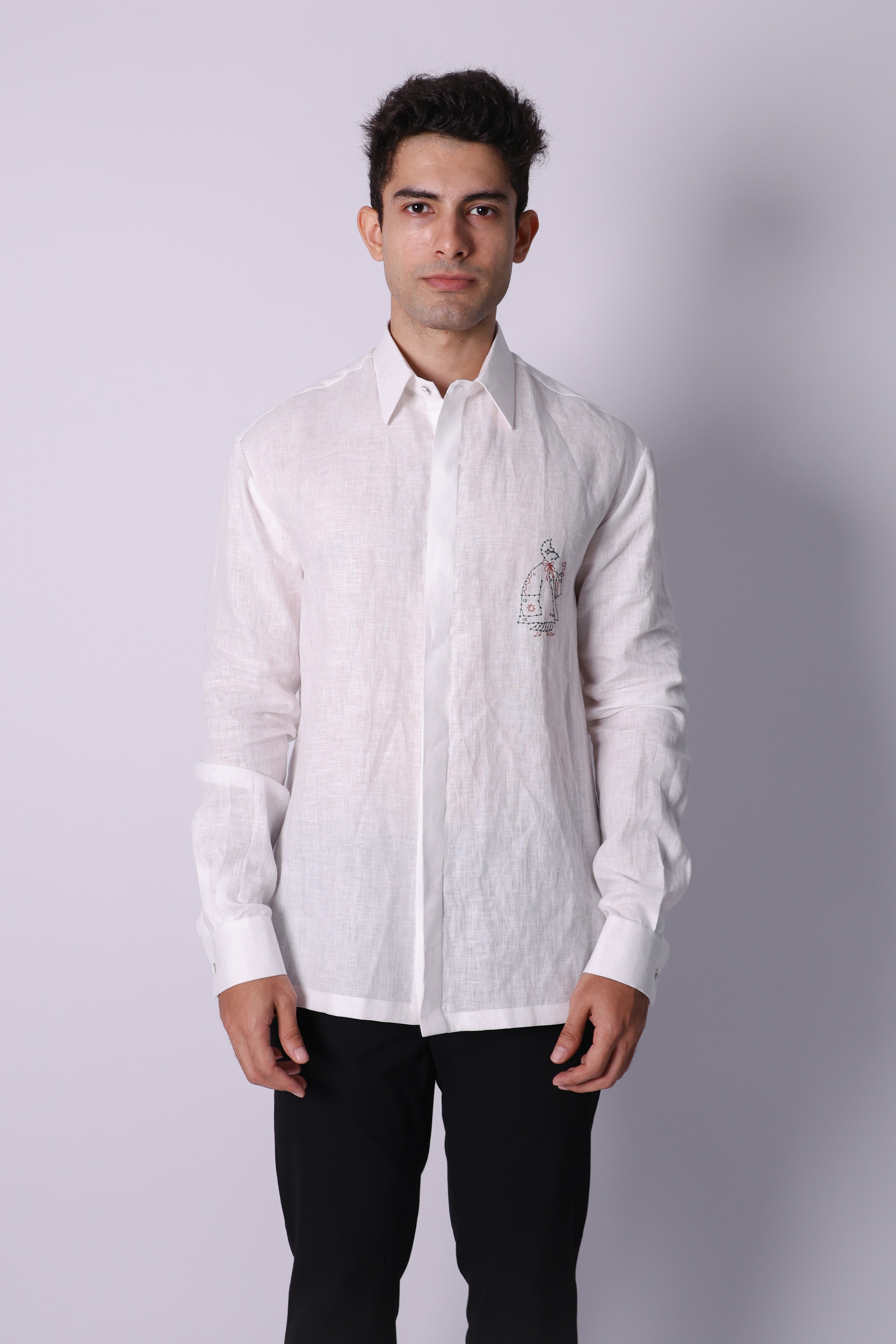 connect the dots logo shirt