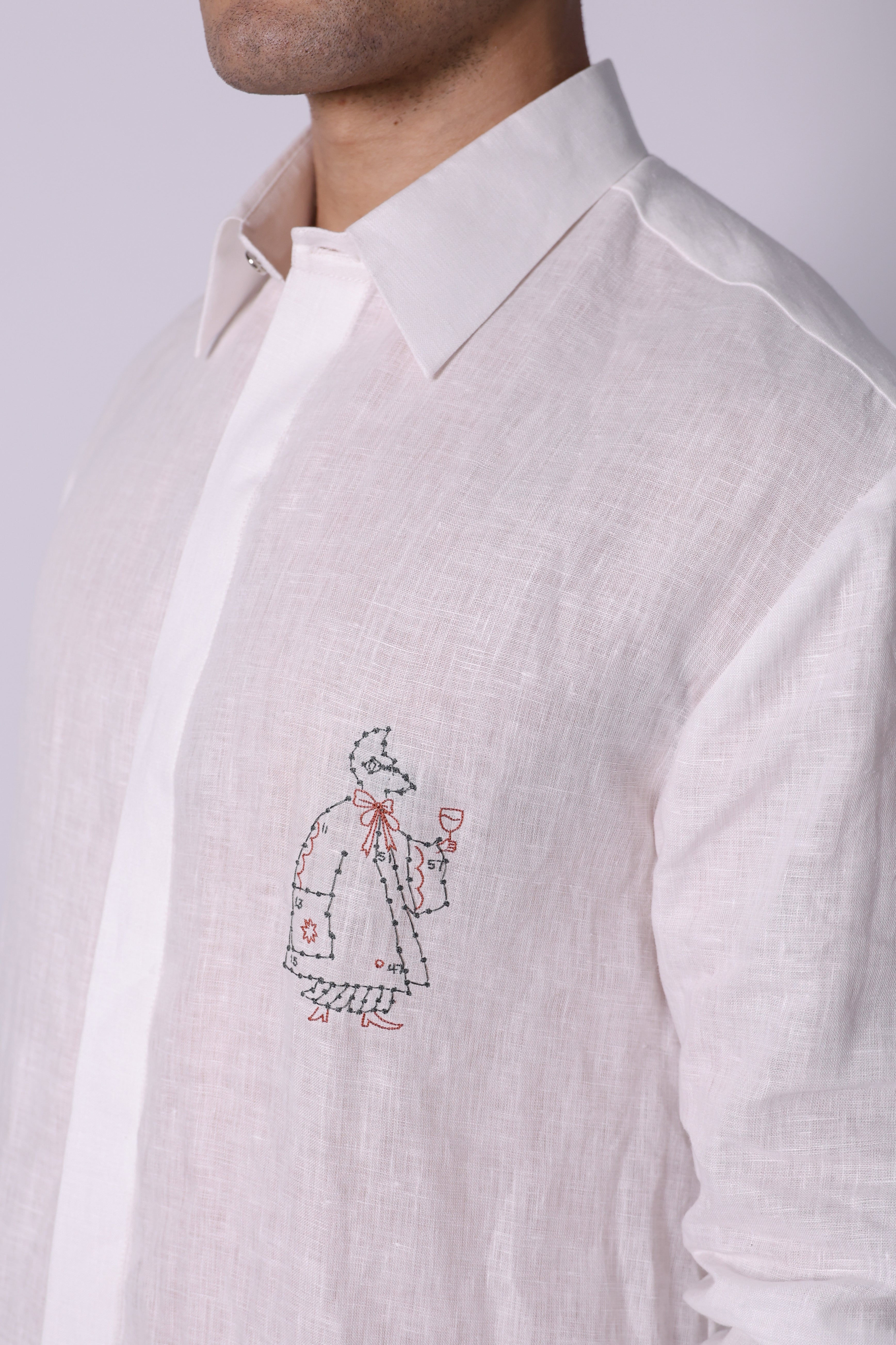 connect the dots logo shirt