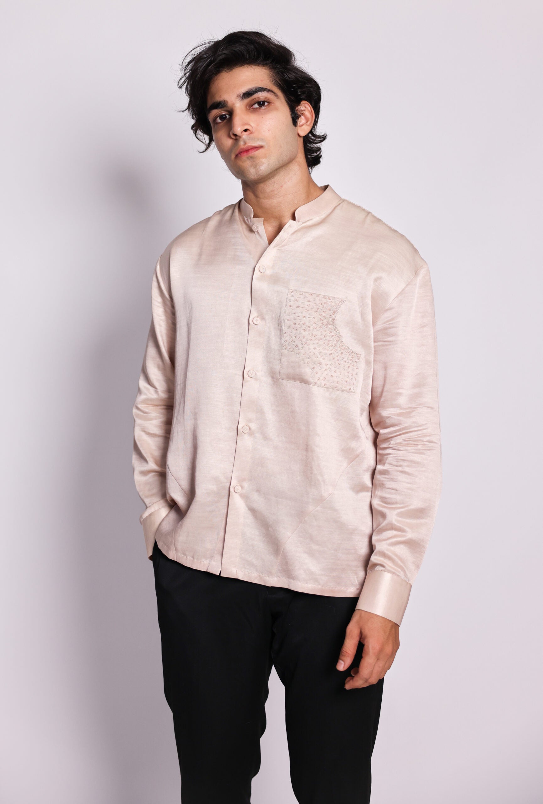 alphabet pocket shirt