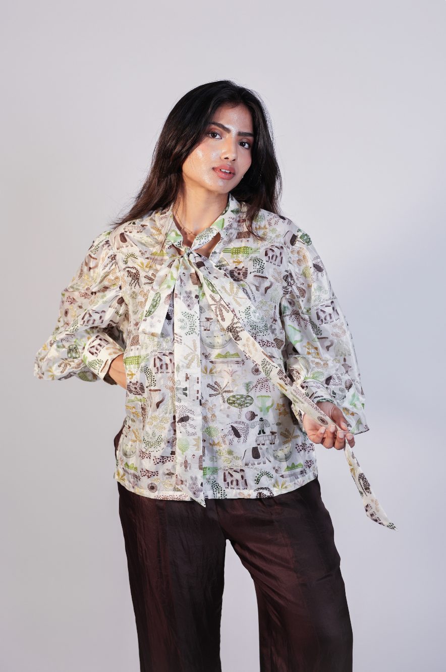 scribble blouse