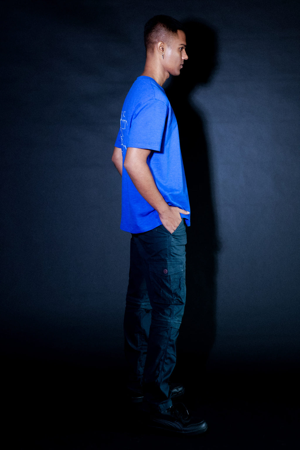 diversity on blue tee