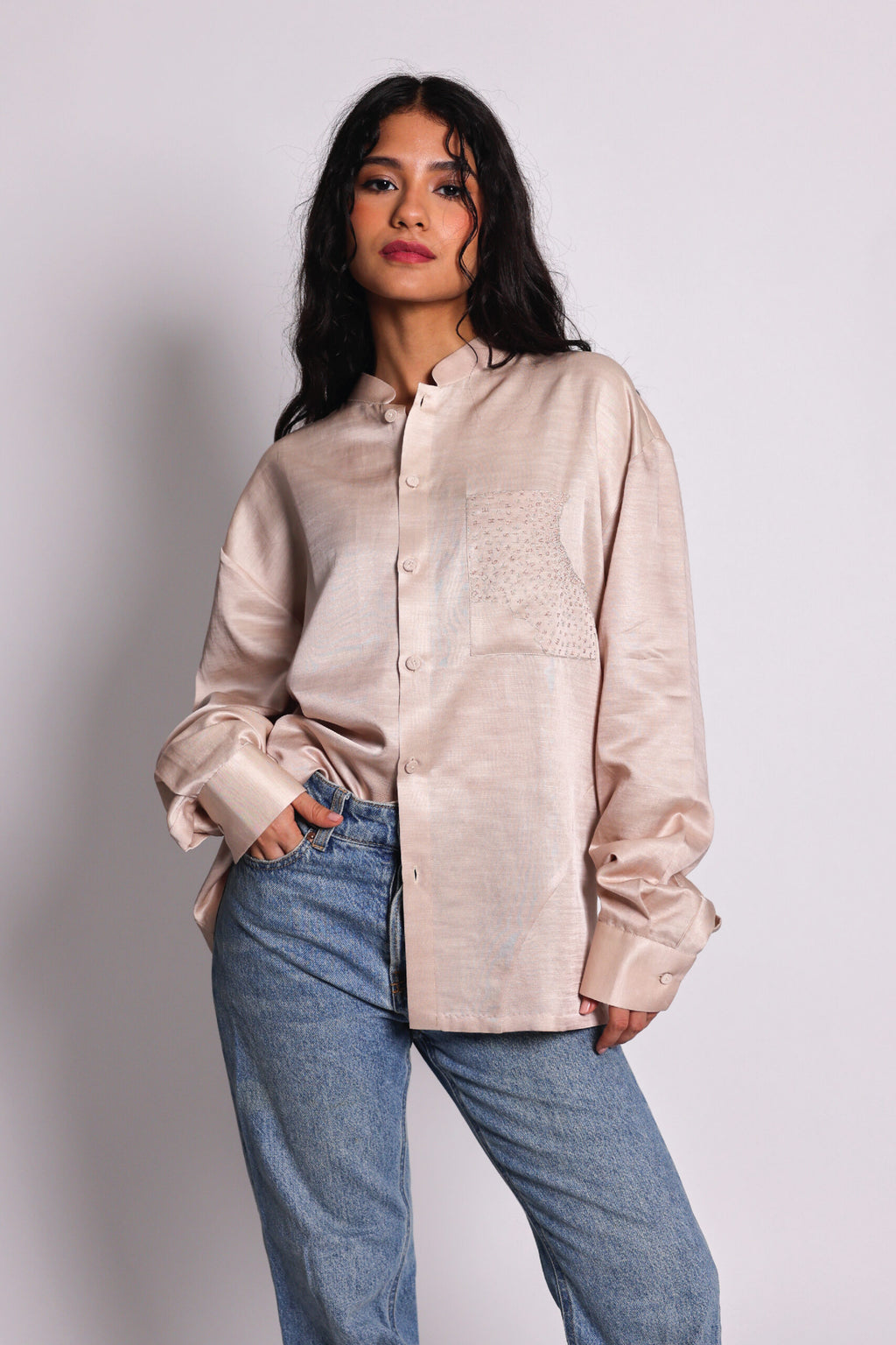 alphabet pocket shirt