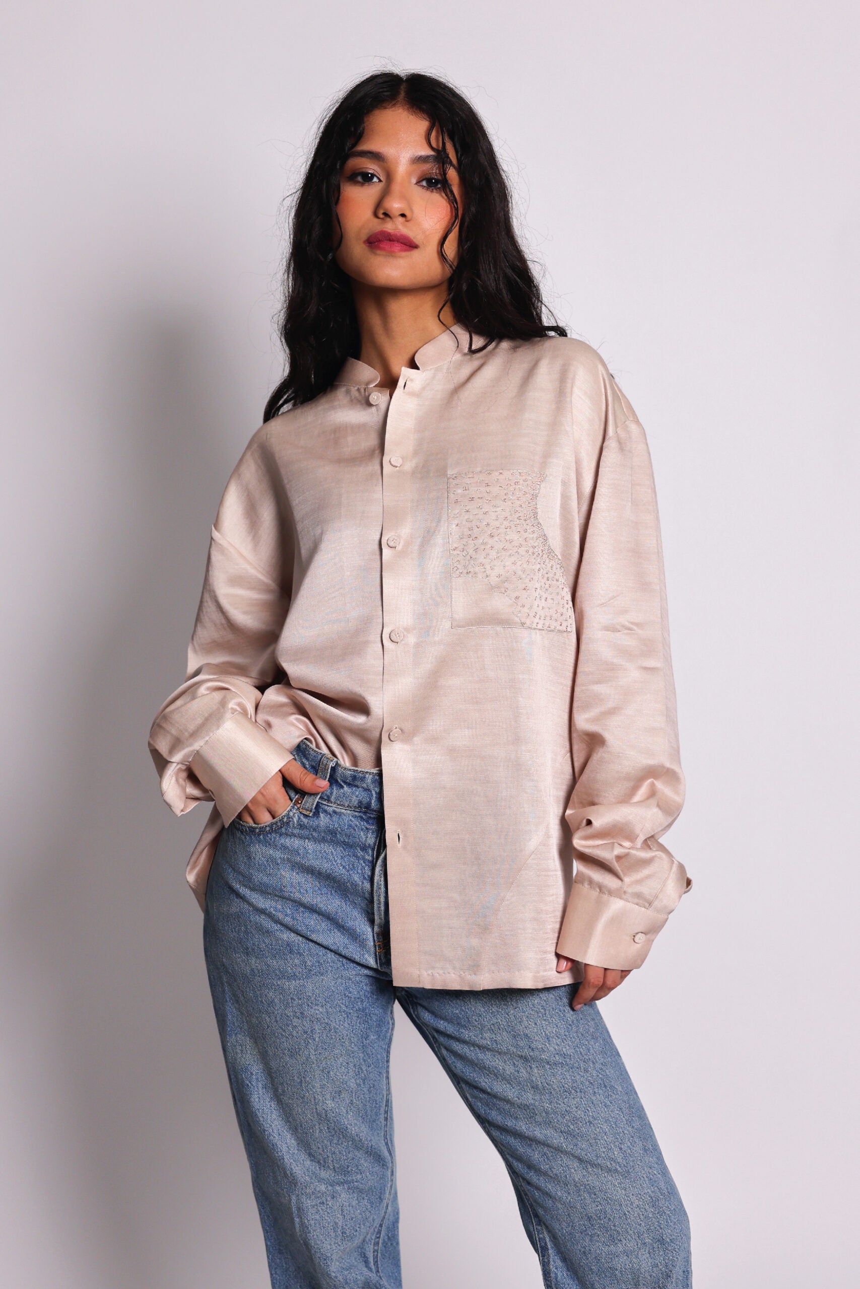 alphabet pocket shirt