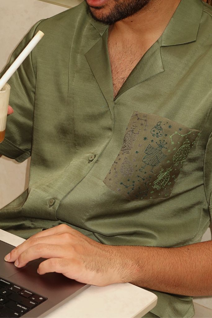 olive constellation pocket bowler
