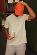 curved text tee