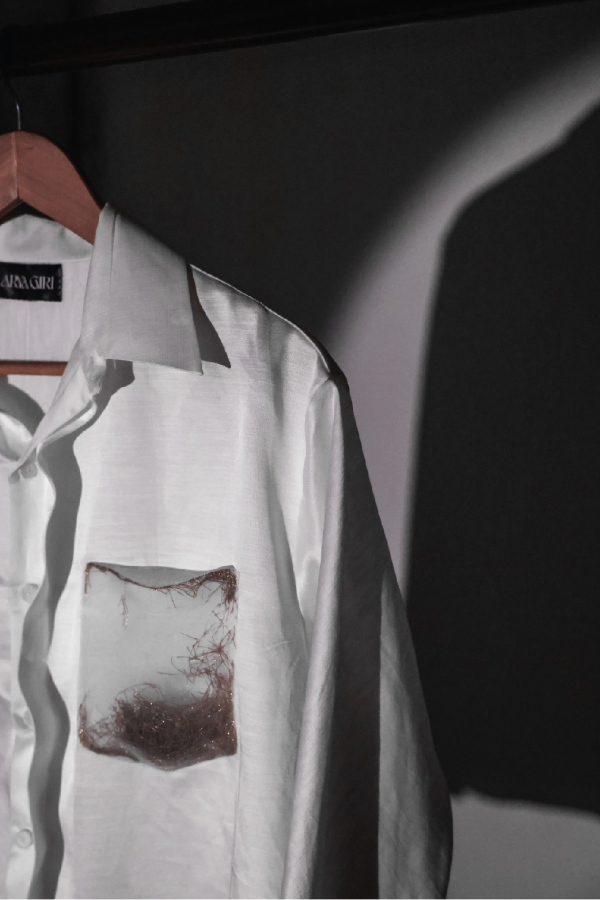 organza pocket shirt