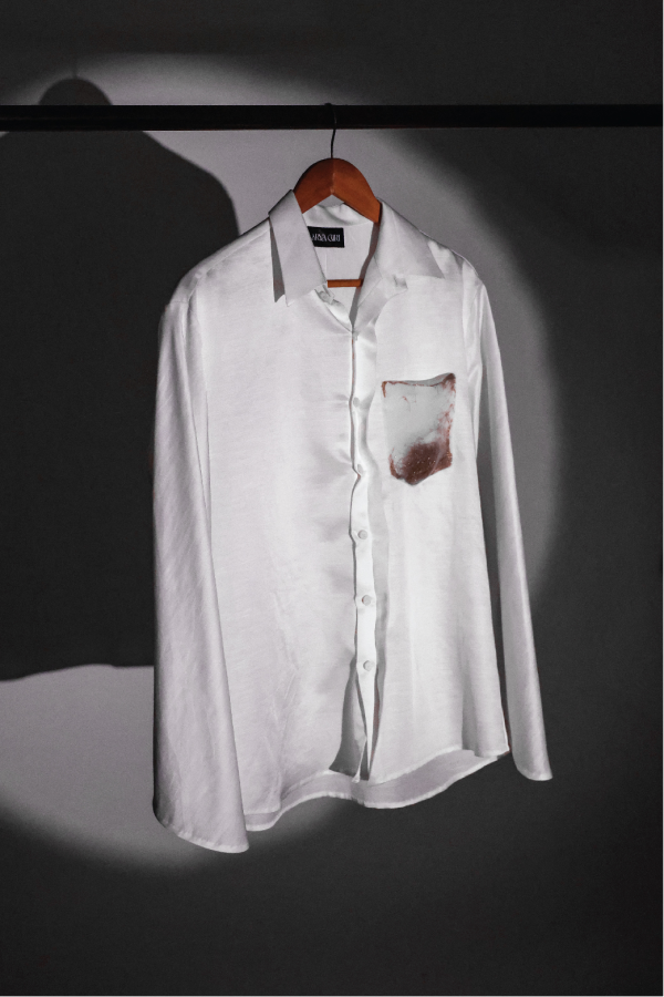 organza pocket shirt