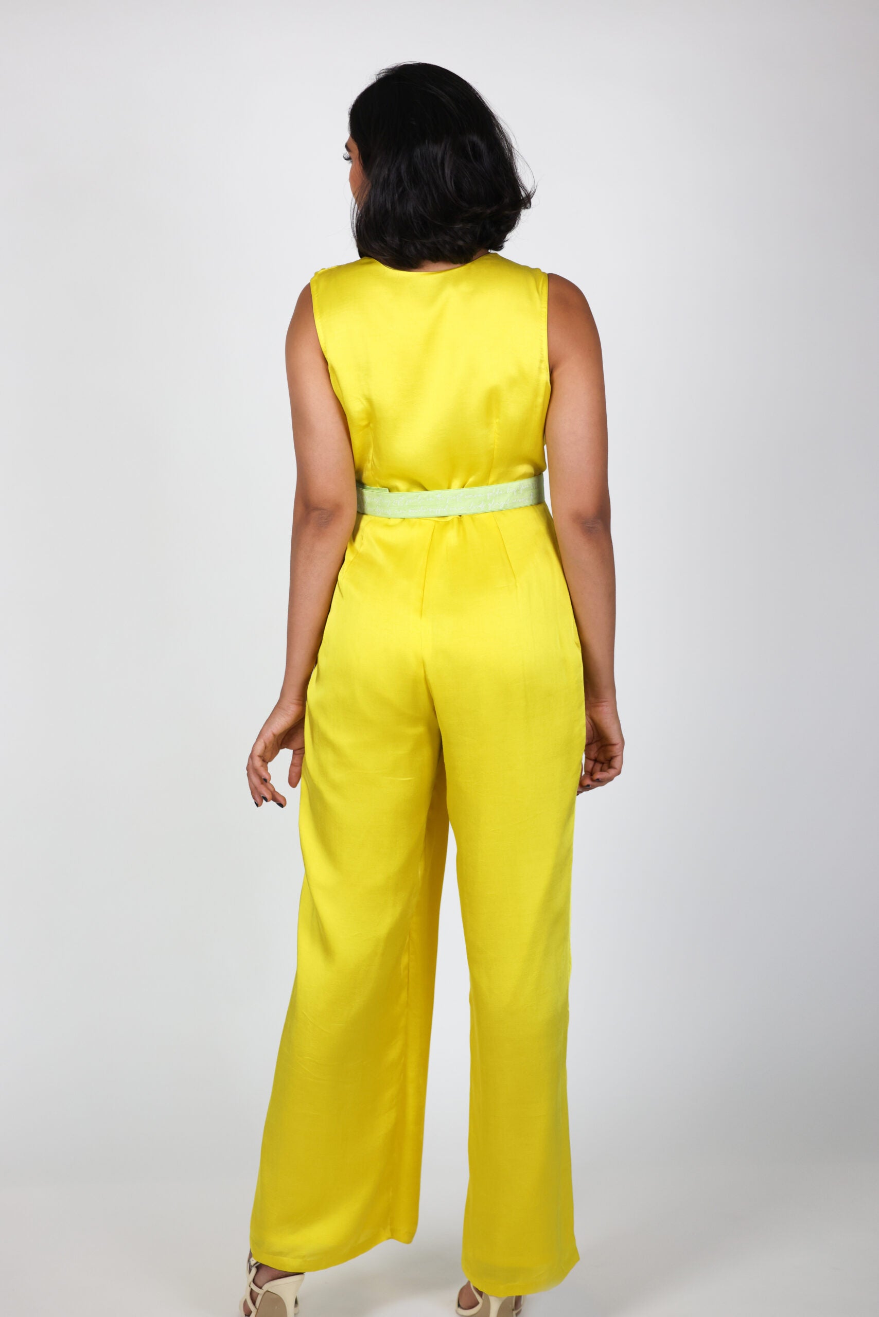 belted jumpsuit