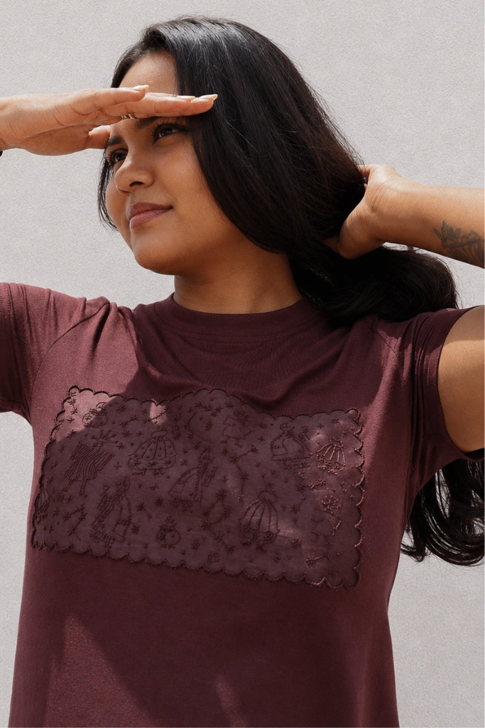 constellation block tee